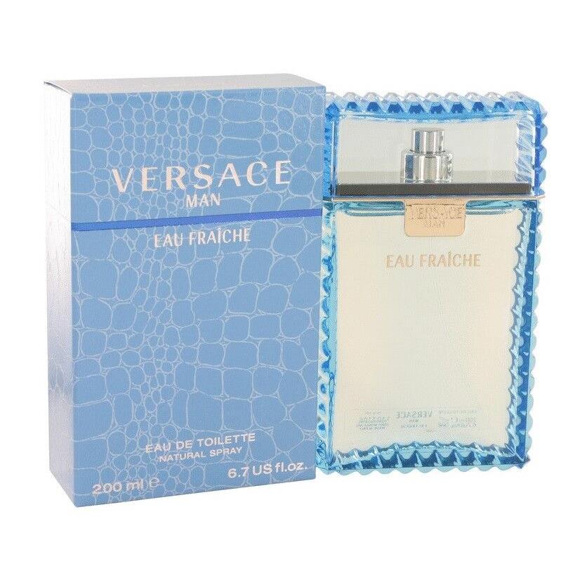 Versace Eau Fraiche Men 6.7 oz 200 ml Eau De Toilette Spray