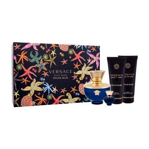 Versace Pour Femme Dylan Blue Gift Set 100ml Edp + 5ml Edp + 100ml Shower Gel +