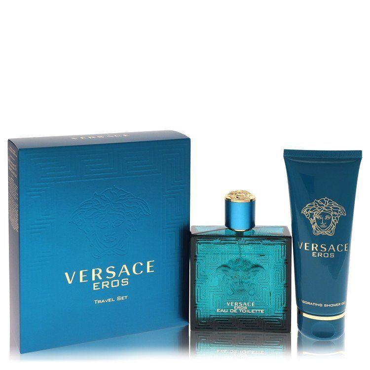 Versace Eros By Versace Gift Set - 3.4 Oz Eau De Toilette Spray + 3.4 Oz Shower