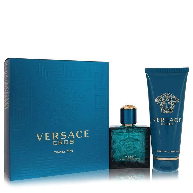 Versace Eros by Versace Gift Set - 1.7 oz Eau De Toilette Spray + 3.4 oz