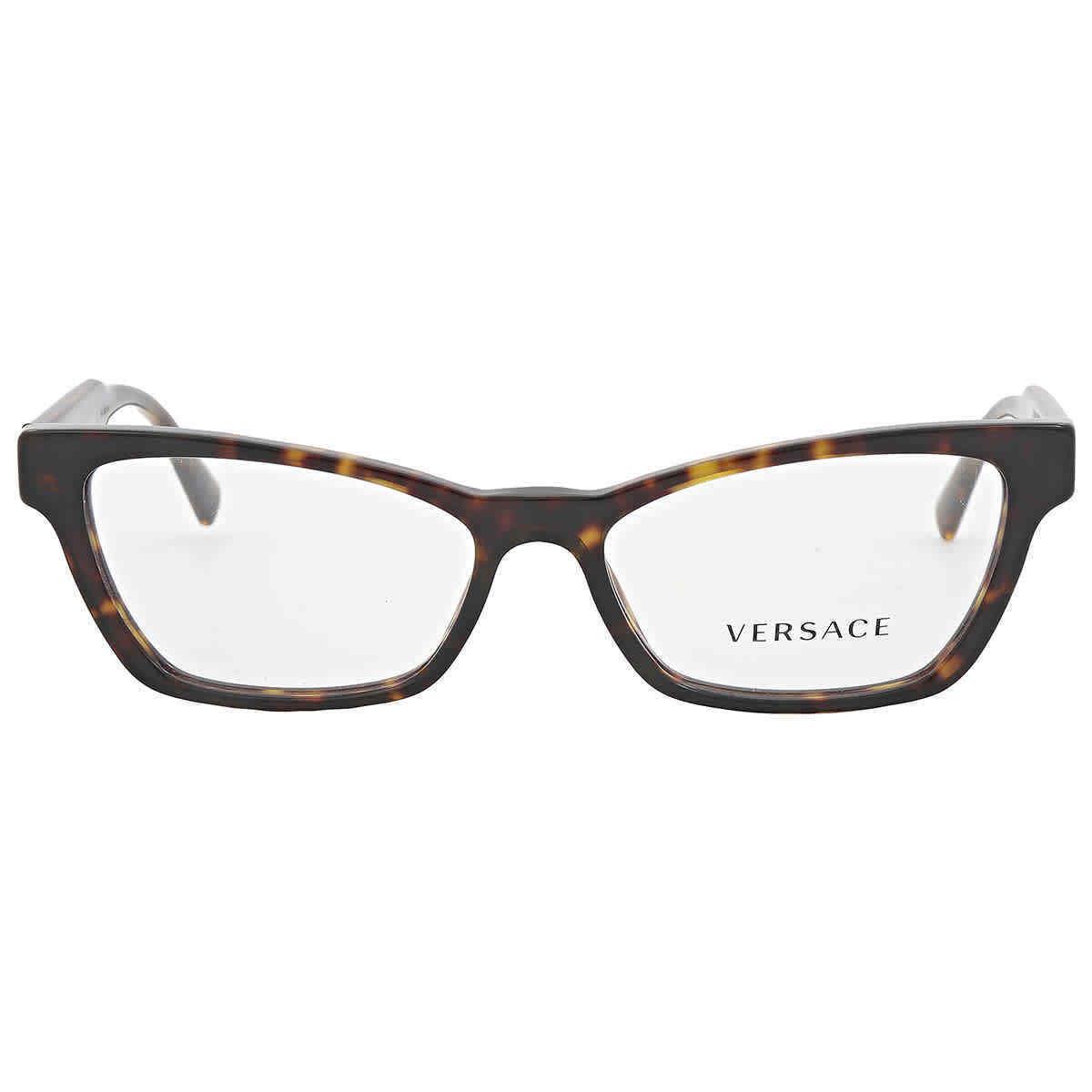 Versace Demo Cat Eye Ladies Eyeglasses VE3275 108 53 VE3275 108 53