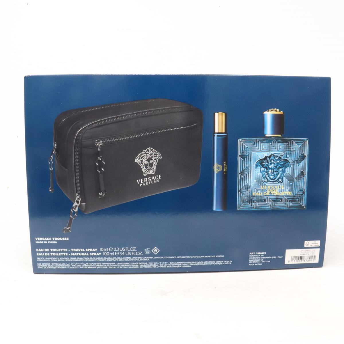 Versace Eros Eau De Toilette 3-Pcs Set /