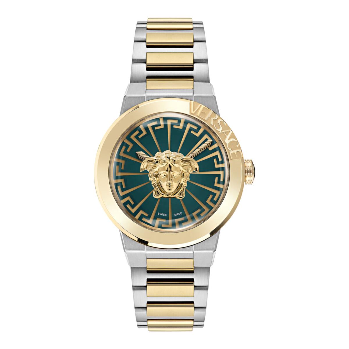 Versace Womens Medusa Infinite Two Tone 38mm Bracelet Fashion Watch