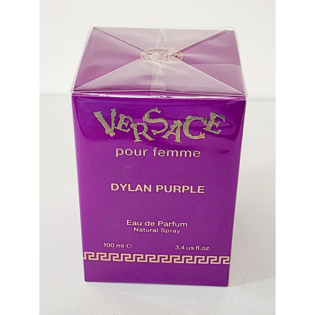 Versace Pour Femme Dylan Purple Eau de Parfum Spray Full Size 3.4 oz Box