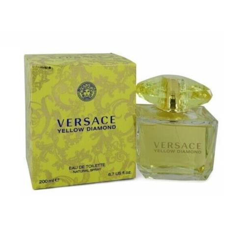 Versace Yellow Diamond Women 6.7 oz 200 ml Eau De Toilette Spray