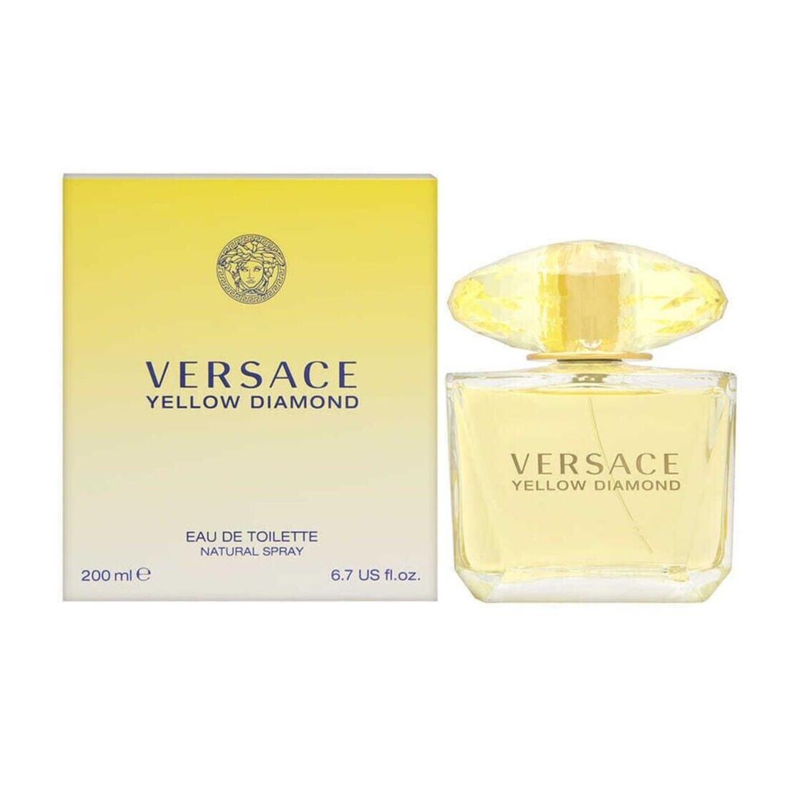 Versace Yellow Diamond Eau De Toilette Spray For Women 6.7oz Box