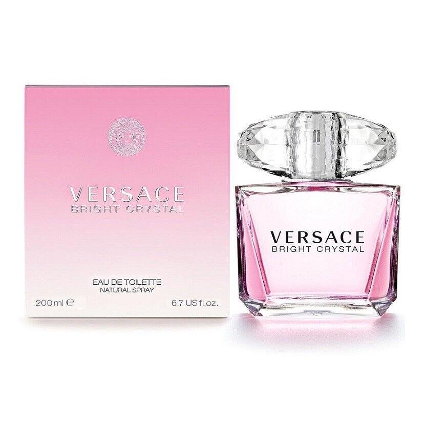 Versace Bright Crystal Women 6.7 oz 200 ml Eau De Toilette Spray