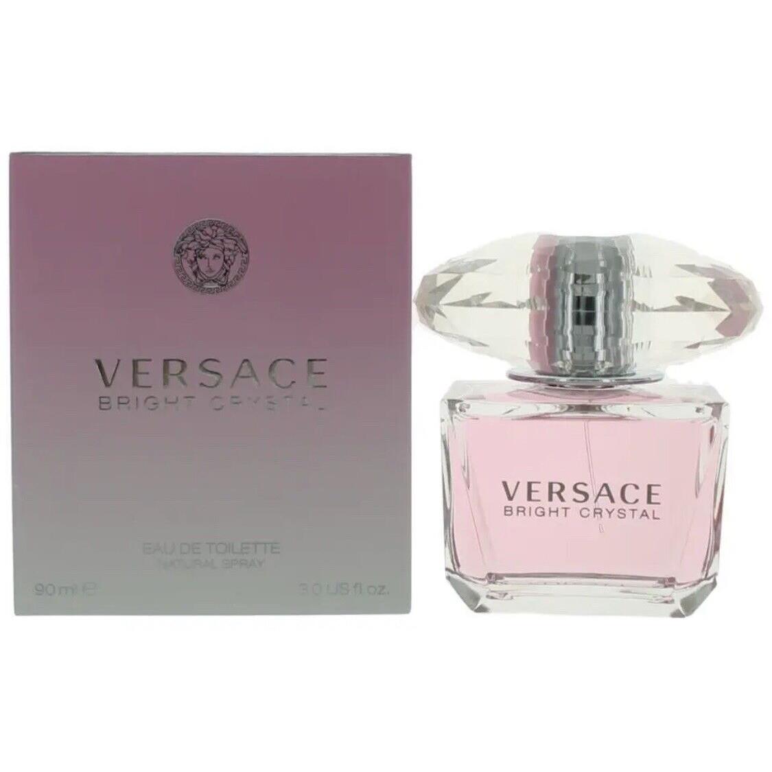 Versace Bright Crystal by Versace 3 oz Edt Spray For Women Eau De Toilette