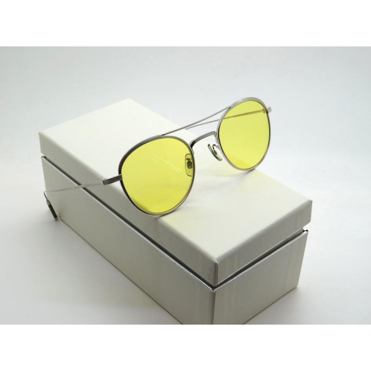 Oliver Peoples Takumi TK-2 OV1275T 5254 Brushed Silver/yellow 47mm Sunglasses