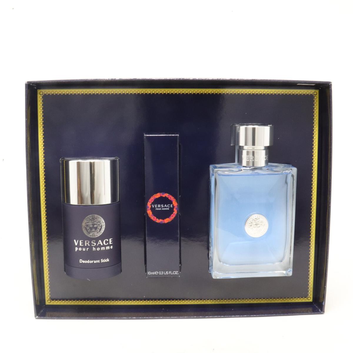 Versace Pour Homme Eau De Toilette 3-Pcs Set /