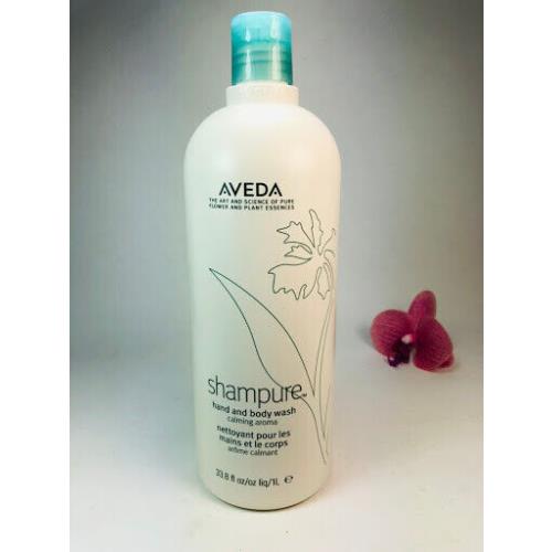 Aveda Shampure Hand and Body Wash 33.8 oz /1 Liter Prof