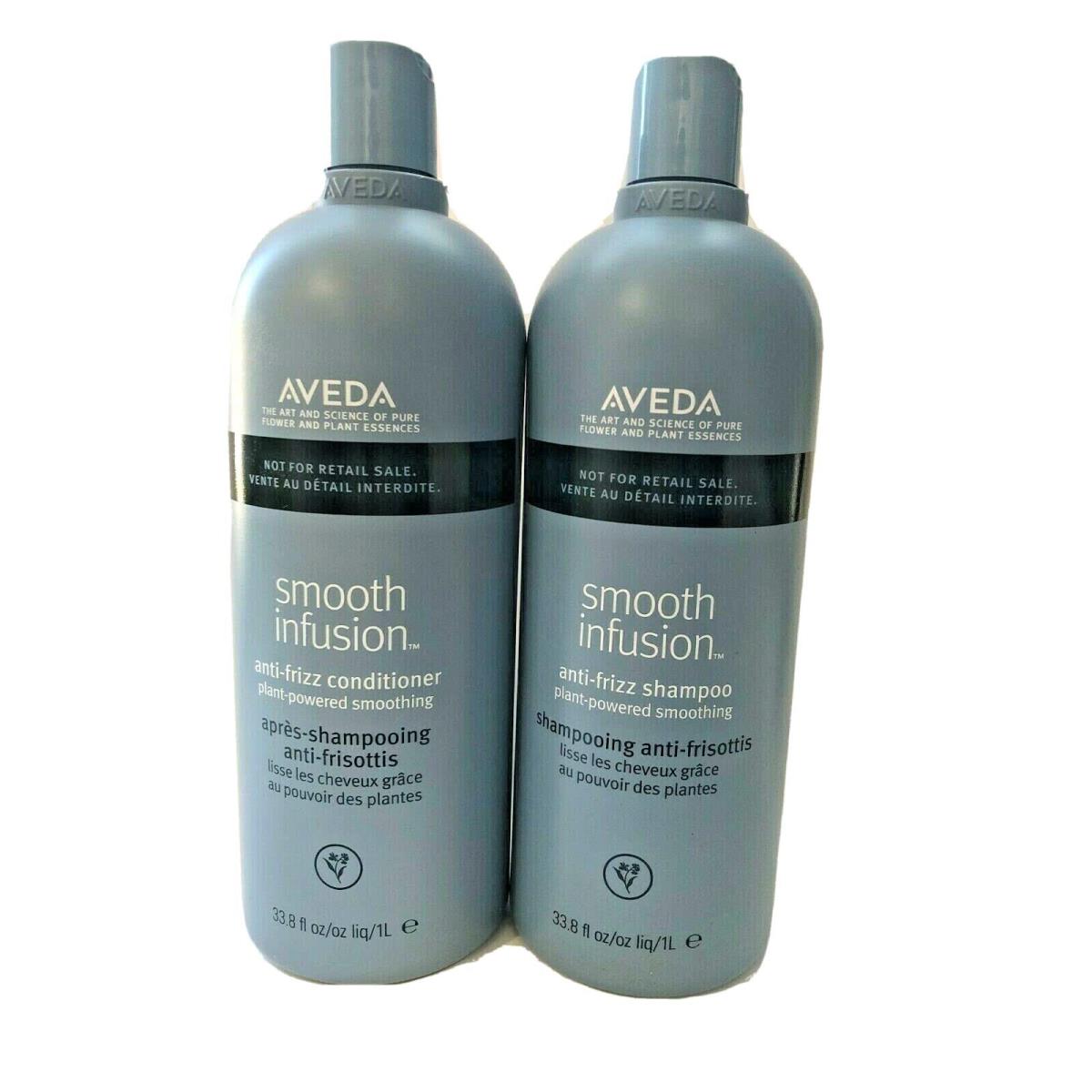 Aveda Smooth Infusion Anti Frizz Shampoo and Conditioner 33.8 OZ Each