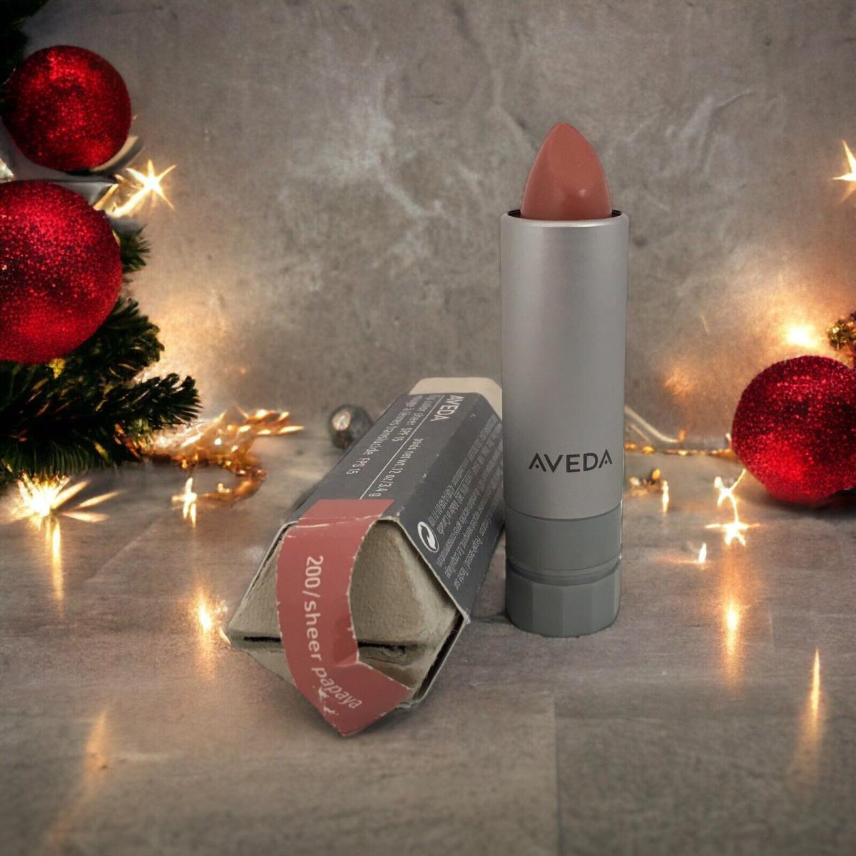 Aveda Lip Color Sheer Spf 15 in Sheer Papaya 200 Sheer Coverage Formula