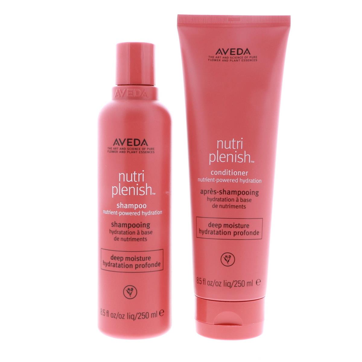 Aveda Nutriplenish Deep Moisture Conditioner Shampoo 8.5oz Set