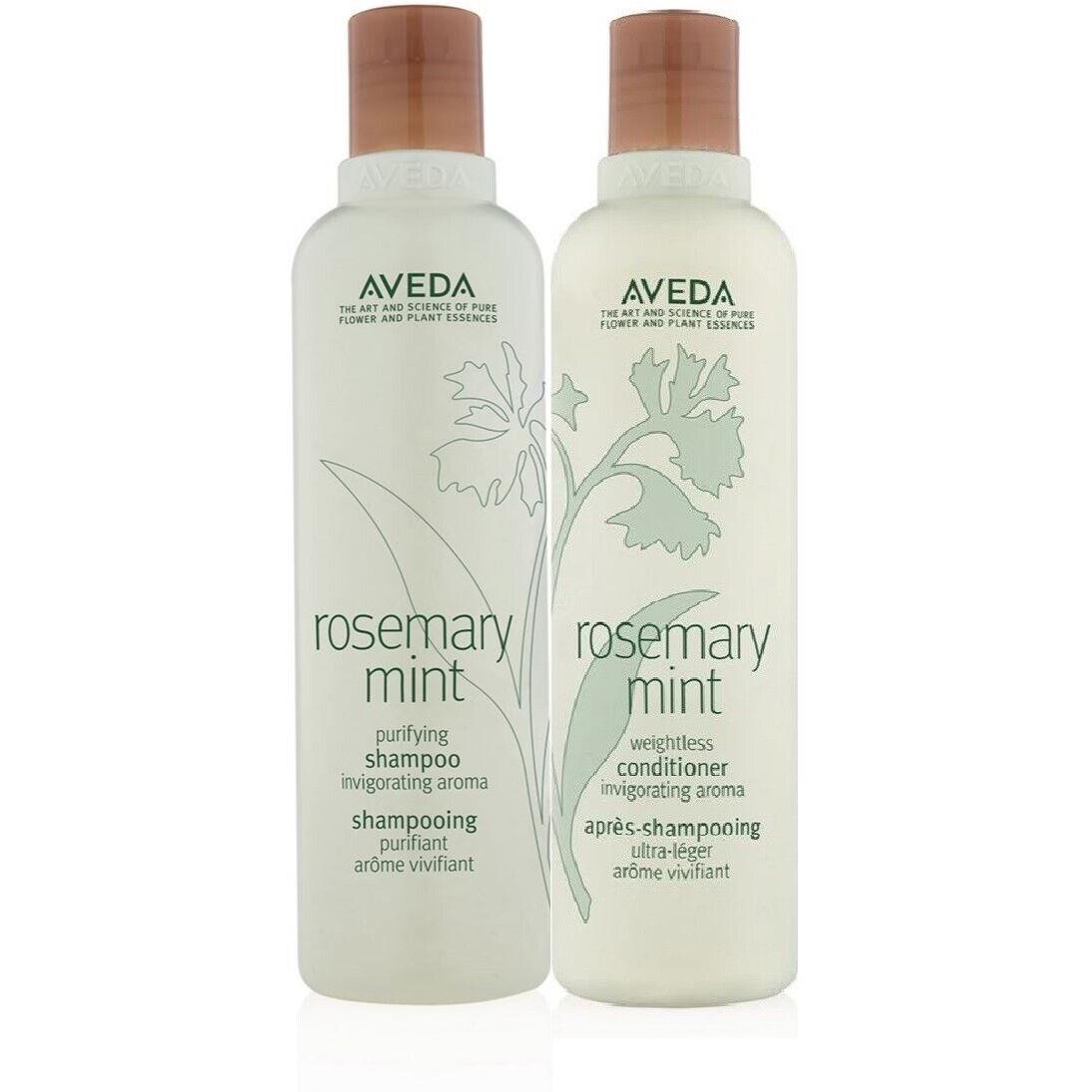 Aveda Rosemary Mint Purifying Shampoo and Weightless Conditioner 8.5 oz Duo