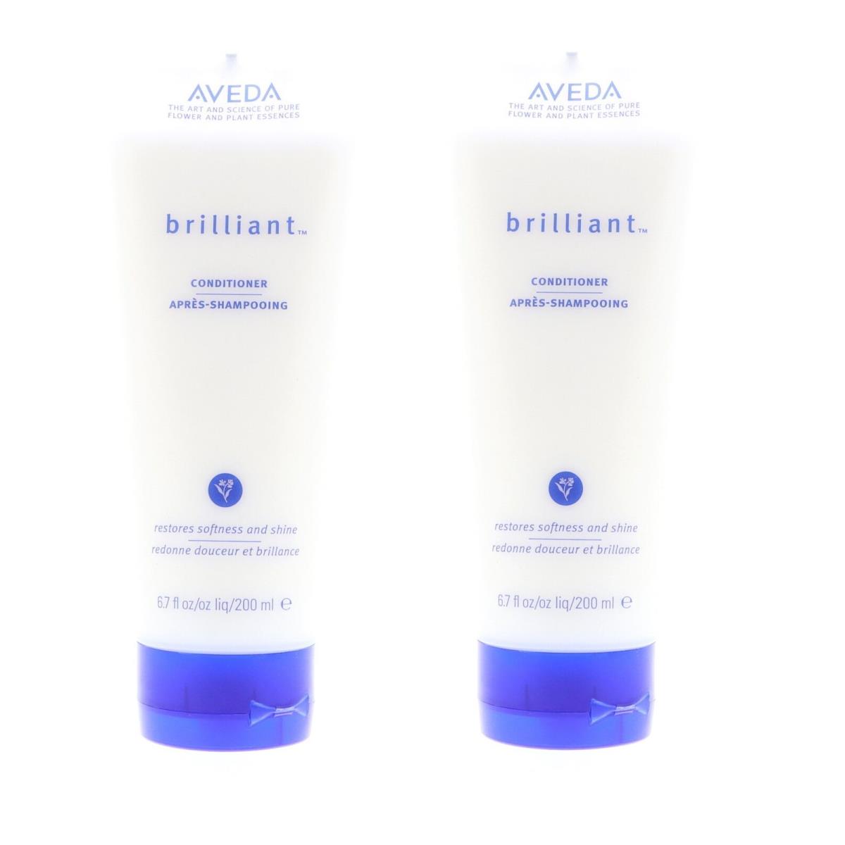 Aveda Brilliant Conditioner 6.7 oz Pack of 2