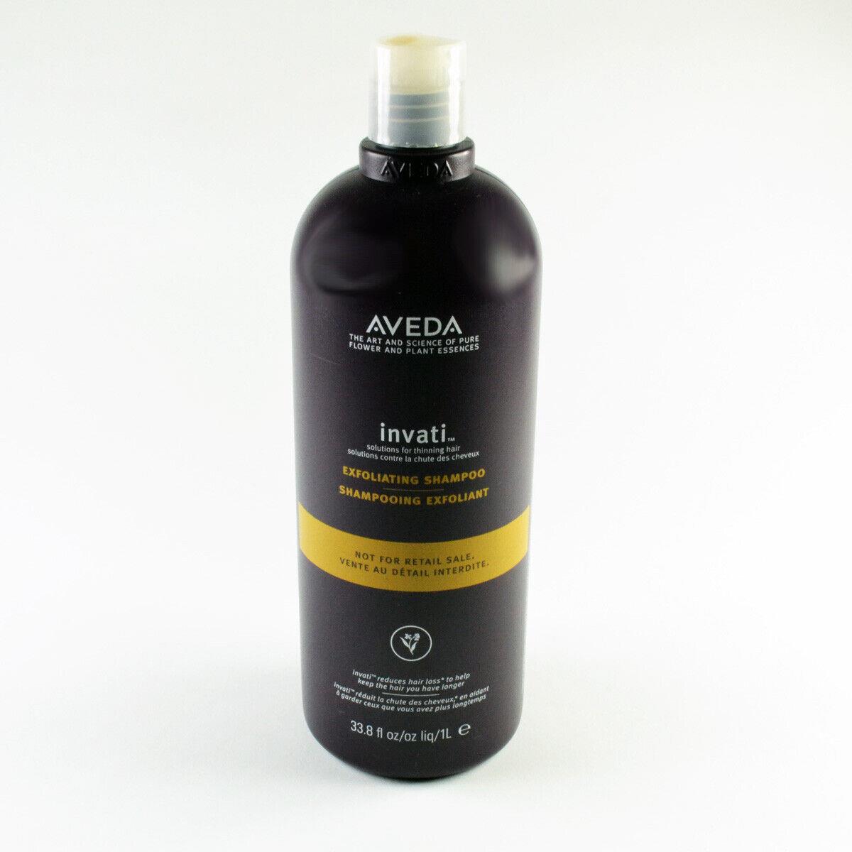 Aveda Invati Exfoliating Shampoo For Thinning Hair - Salon Size 1 L / 33.8 Oz