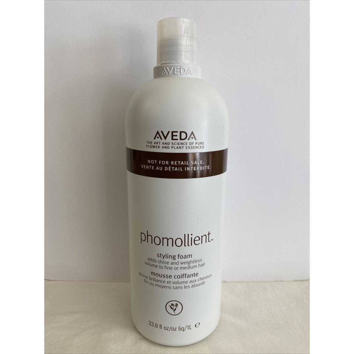 Aveda Phomollient Styling Foam 33.8 oz Professional Size