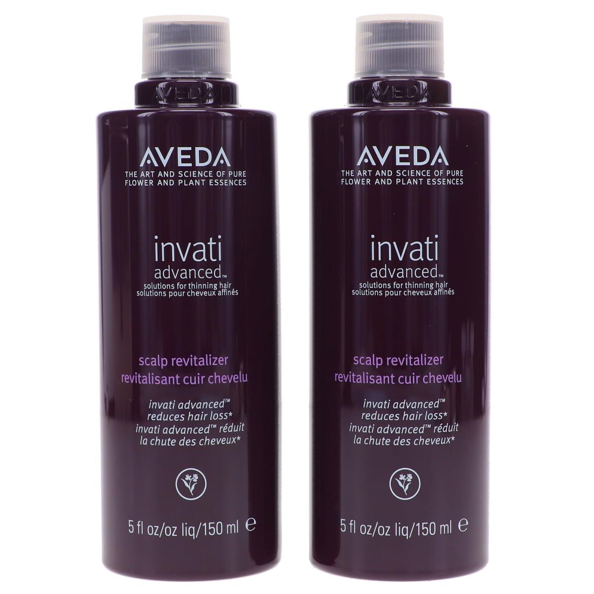 Aveda Invati Advanced Box Set of 2 Refills Scalp Revitalizer 5 Oz. Each + Pump