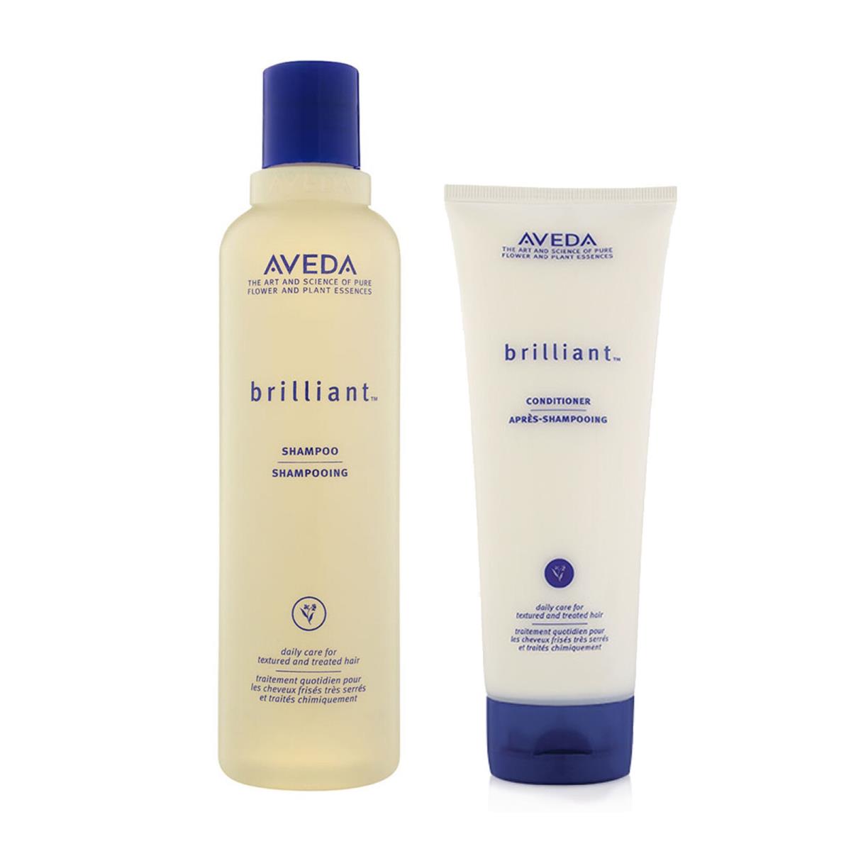 Aveda Brilliant Shampoo and Conditioner 8.5 oz / 6.7 oz Duo