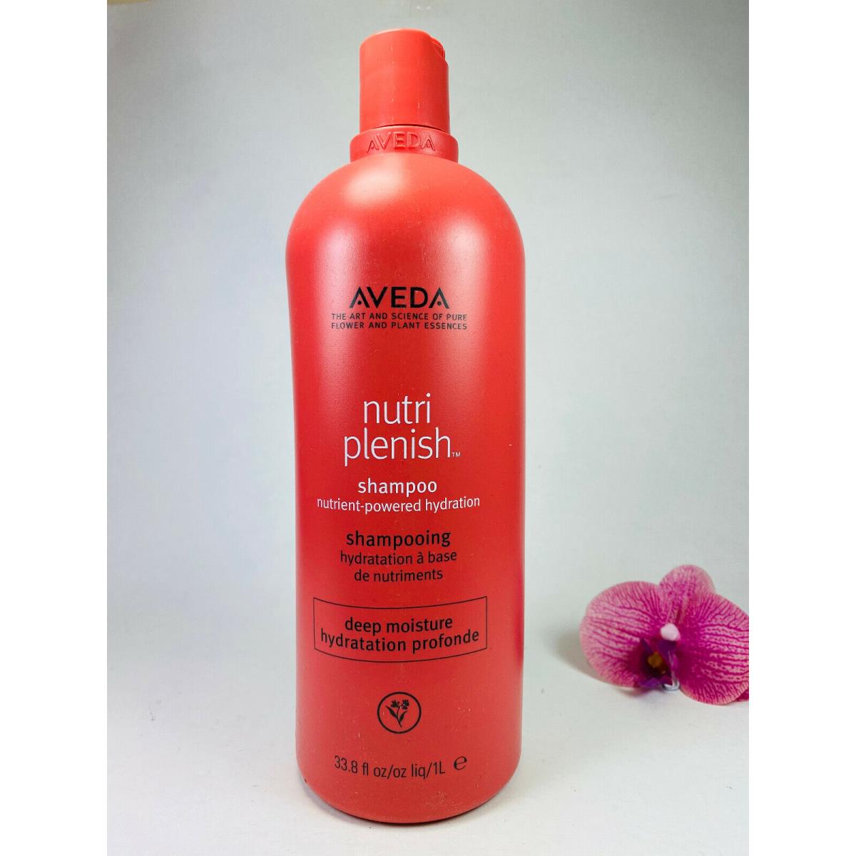 Aveda Nutriplenish Deep Moisture Shampoo 33.8oz / 1 Litre Same Day Ship