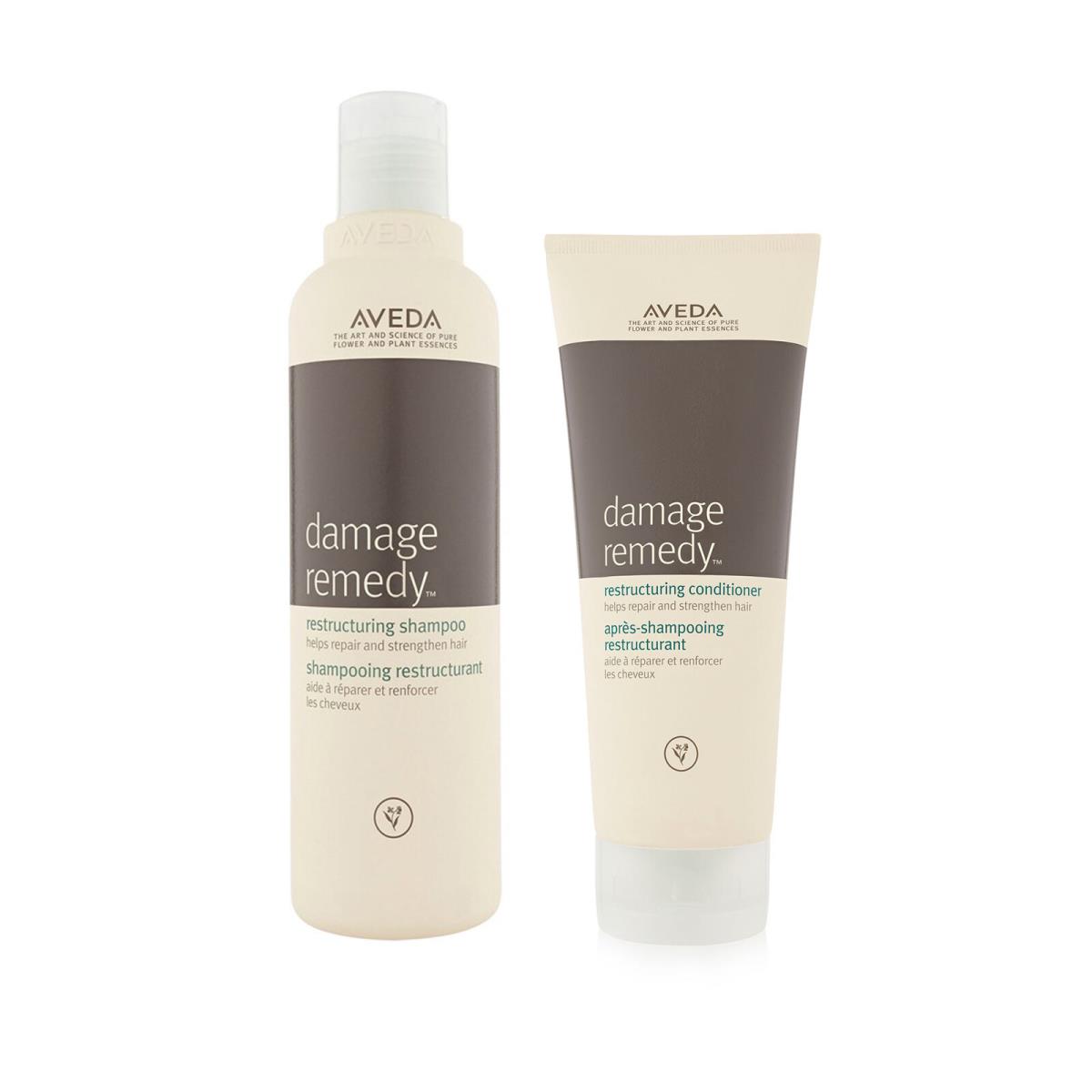 Aveda Damage Remedy Restructuring Shampoo and Conditioner 8.5 oz / 6.7 oz Duo