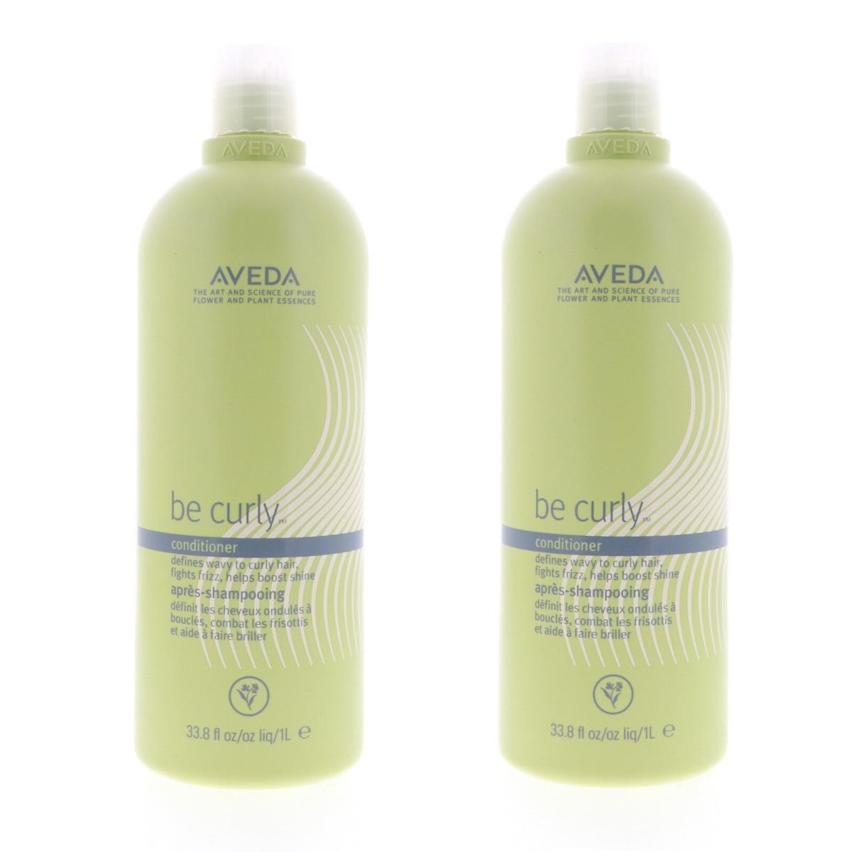 Aveda Be Curly Conditioner 33.8 oz Pack of 2