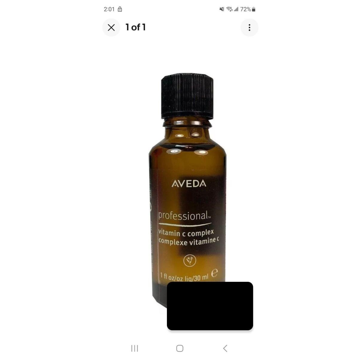 Aveda Professional Vitamin C Complex 1oz/30ml Prof I1-2