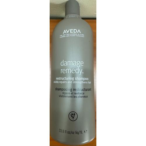 Aveda Damage Remedy Restructuring Shampo Visibly Repairs and Strengthens 33.8 fl