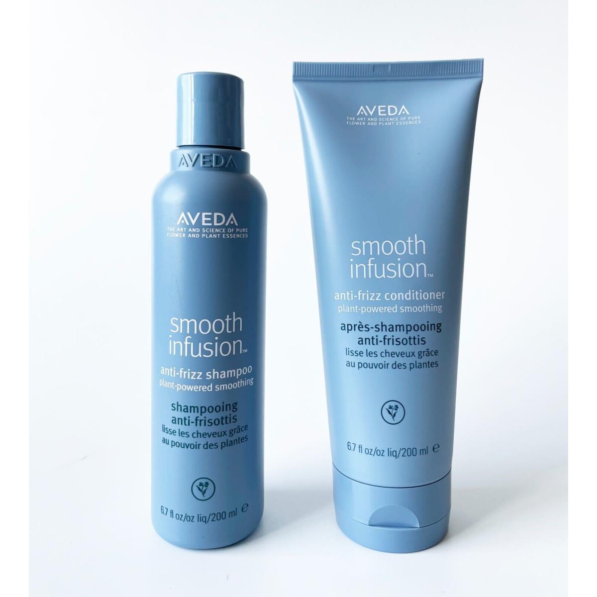 Aveda Smooth Infusion Anti-frizz Duo Shampoo and Conditioner 6.7 fl oz