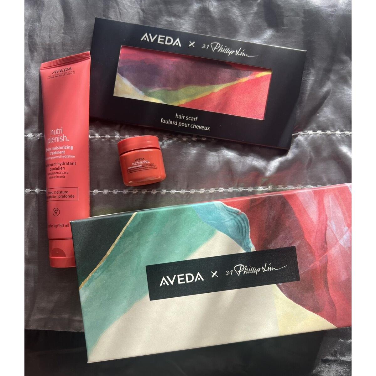 Aveda Nutriplenish Deep Moisture Treatment Duo + Hair Scarf Gift Set