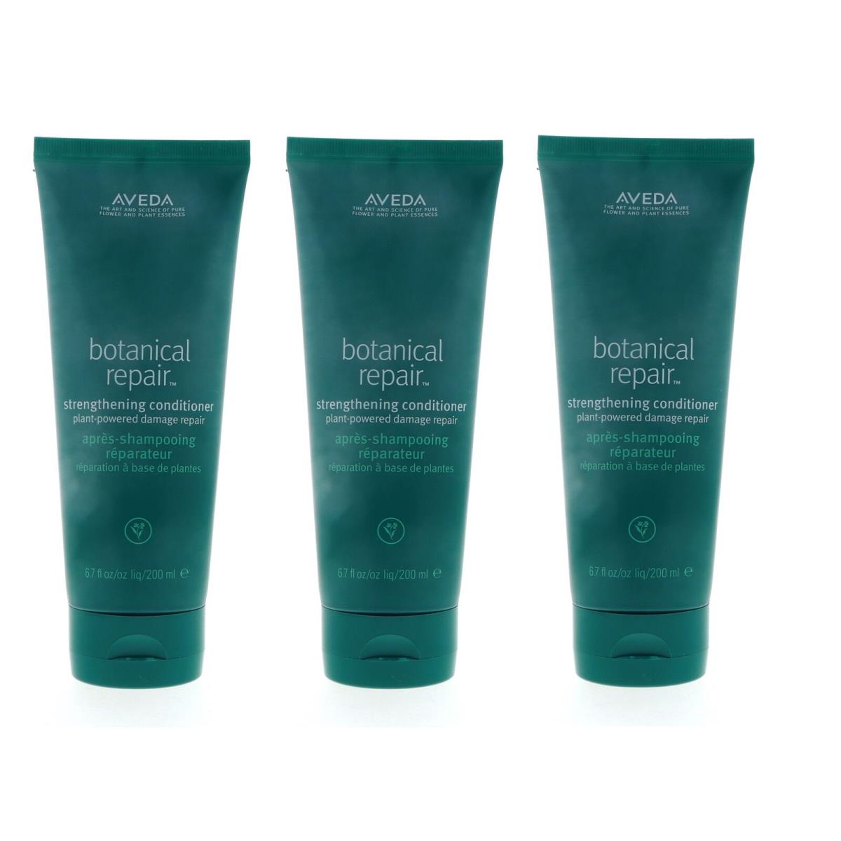 Aveda Botanical Repair Strengthening Conditioner 6.7 oz Pack of 3