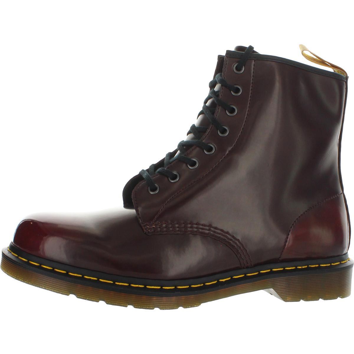 Dr. Martens Mens 1460 Cushioned Footbed Ankle Lace-up Boot Shoes Bhfo 9887 - Cherry Red