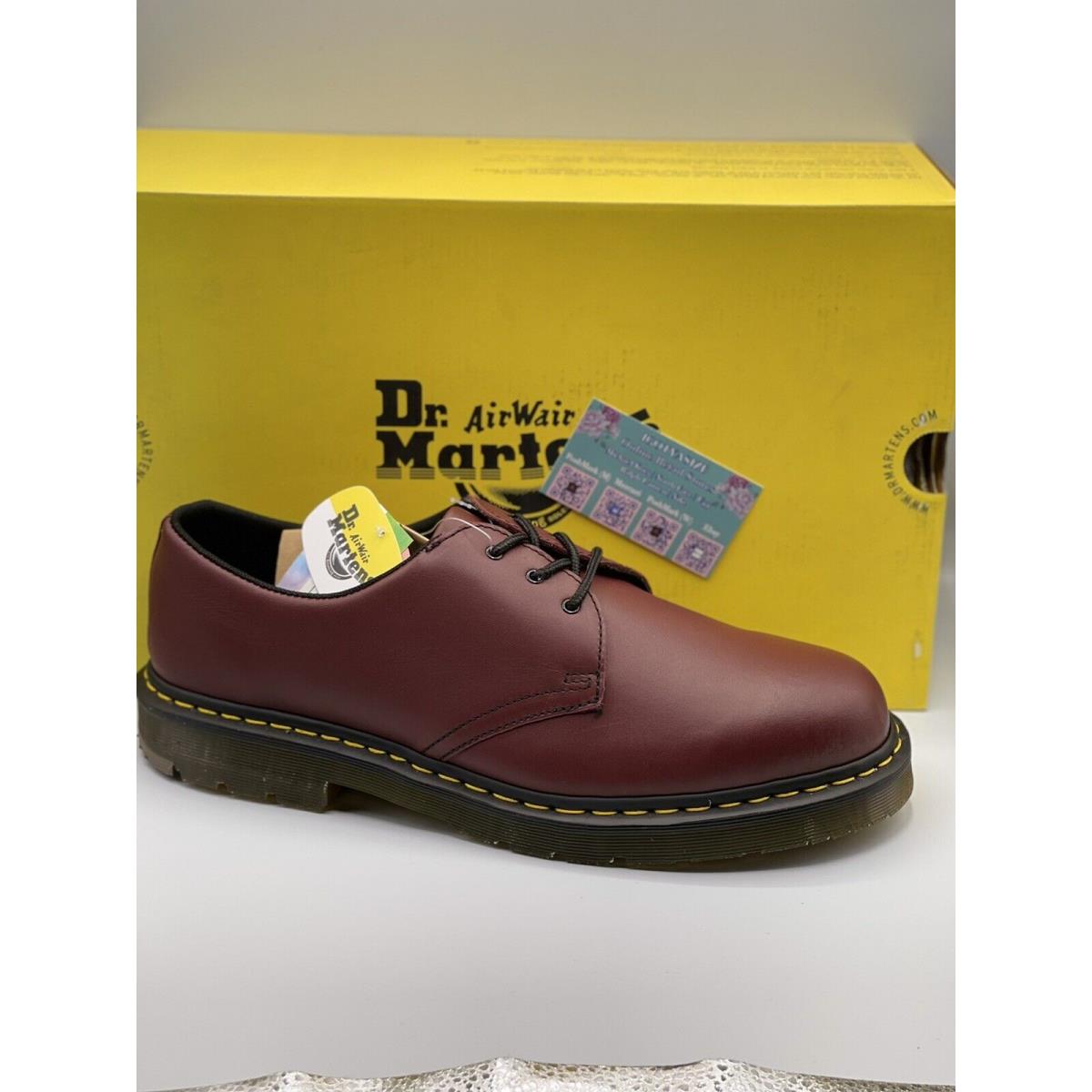 Dr. Martens Smooth Full Grain Leather Cherry Red Oxfords 1461 Size 13