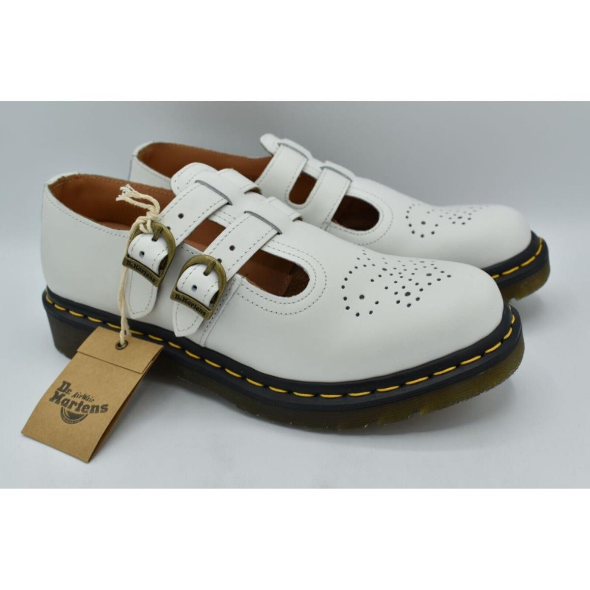 Doc Martens 8065 Womens Size 10 Smooth White Leather Mary Jane Shoes