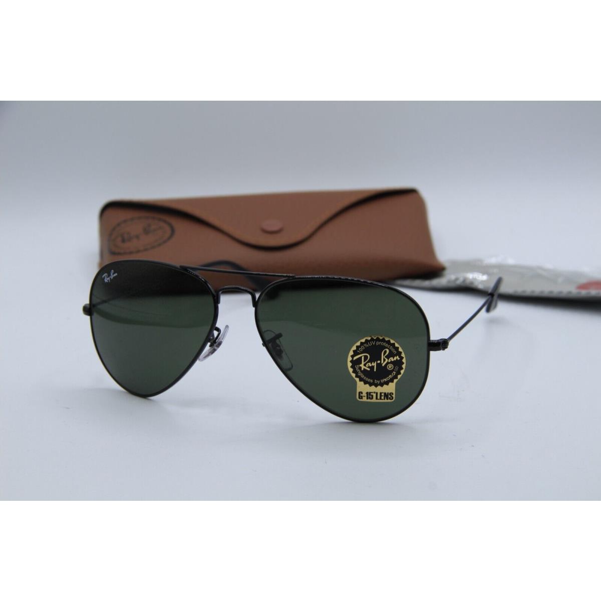 Ray-ban RB 3025 L2823 Aviator Black Frames Sunglasses 59-14