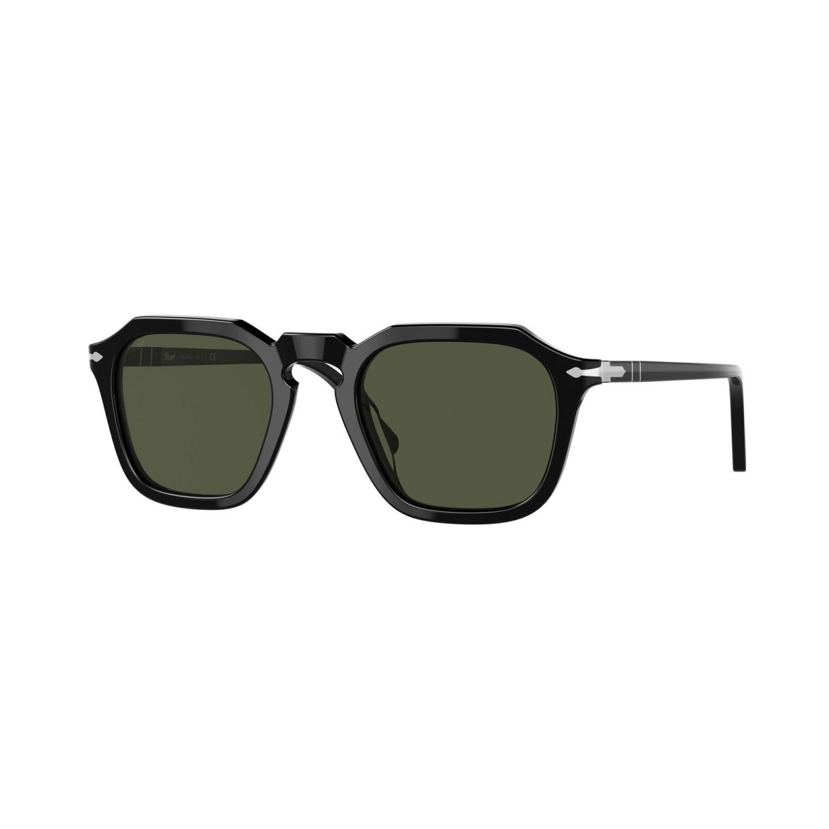 Persol PO3292S 95_31 Square Black Green 50 mm Unisex Sunglasses