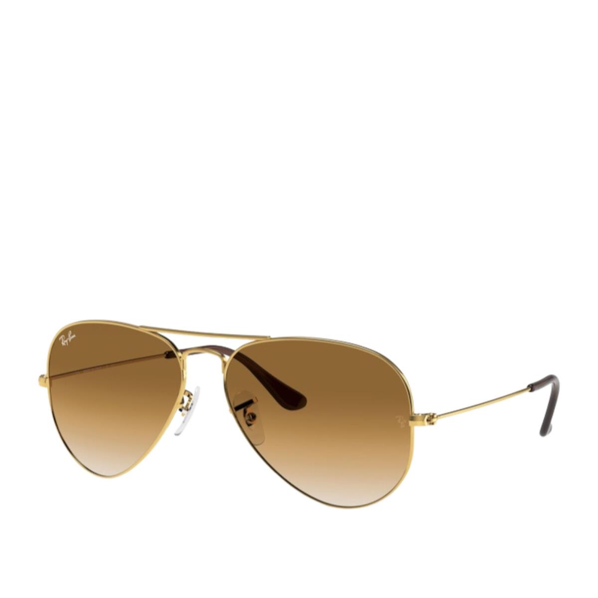 Ray-ban Aviator Classic RB3025 001/51 Gold/clear Gradient Brown Sunglasses