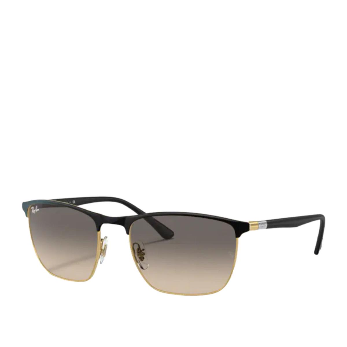 Ray-ban Chromance RB3686 187/32 Black on Gold Sunglasses - Frame: Black, Lens: Gray