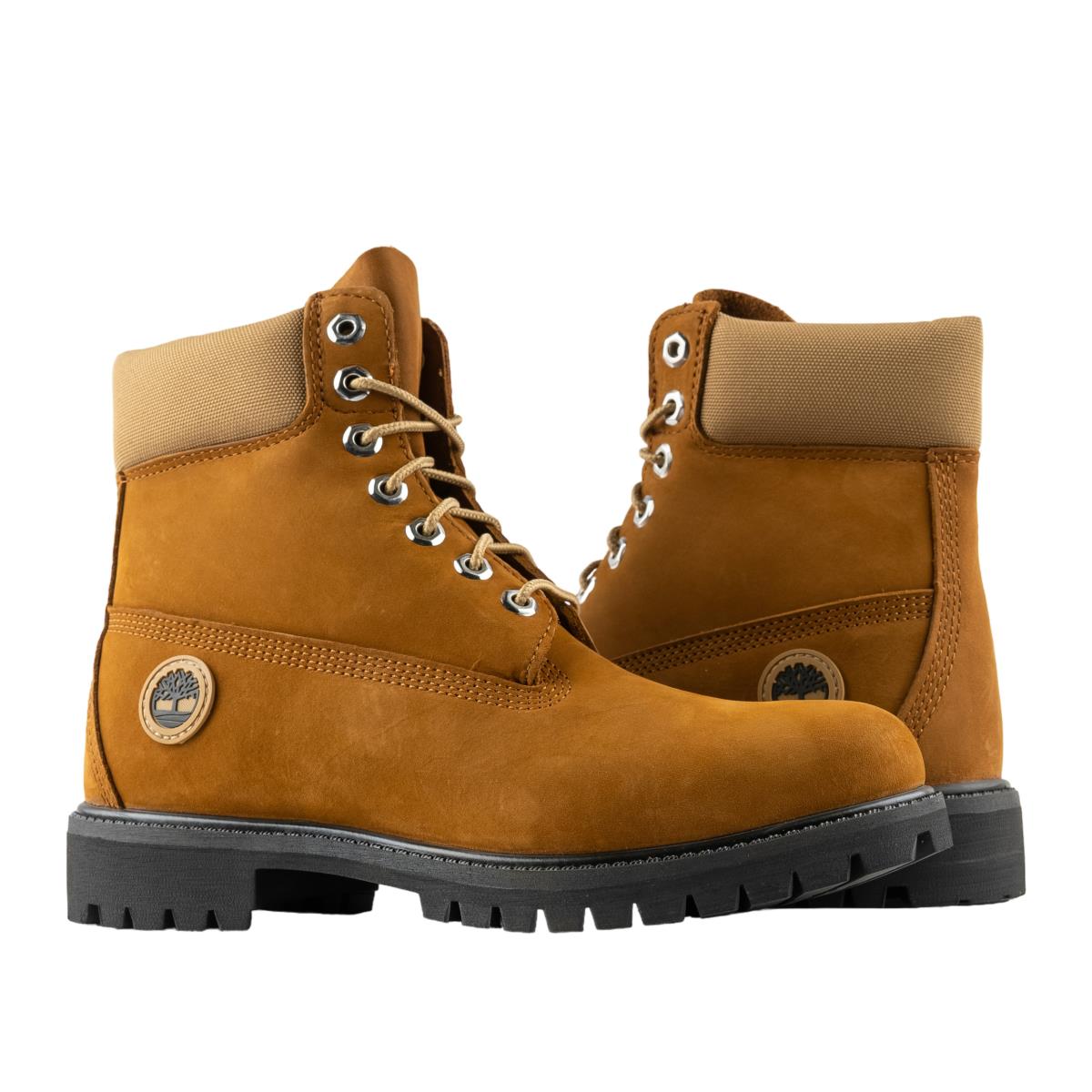 Timberland 6-Inch Premium Waterproof Medium Brown Nubuck Men`s Boots TB0A2CQB715 Medium Brown Nubuck