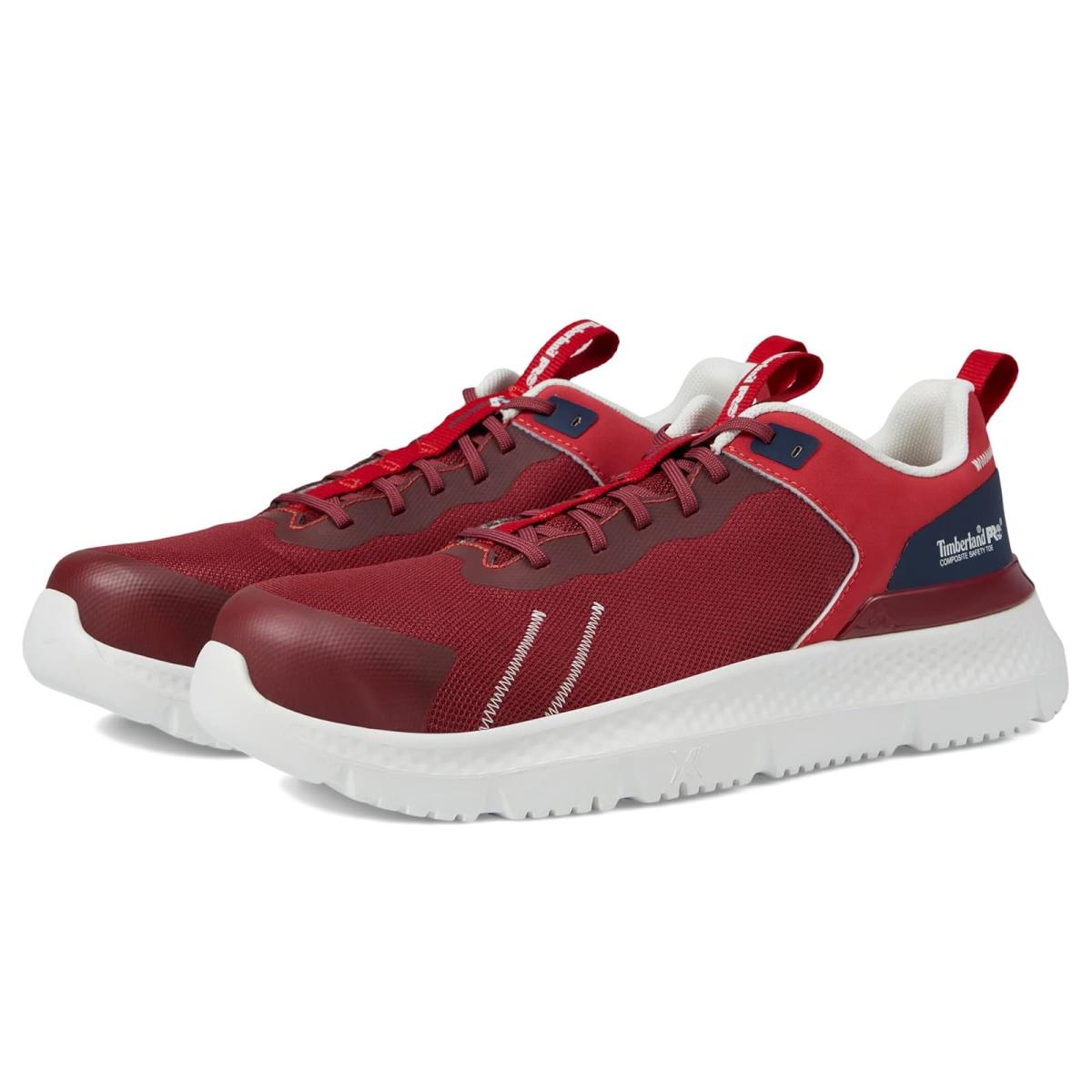 Man`s Sneakers Athletic Shoes Timberland Pro Setra Composite Safety Toe Maroon/Navy