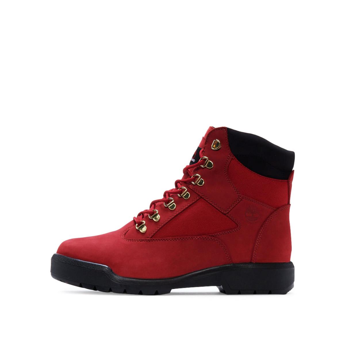 Men`s Timberland 6 In. Field Boot Dark Red Nubuck TB0A2JNW F41 - Dark Red