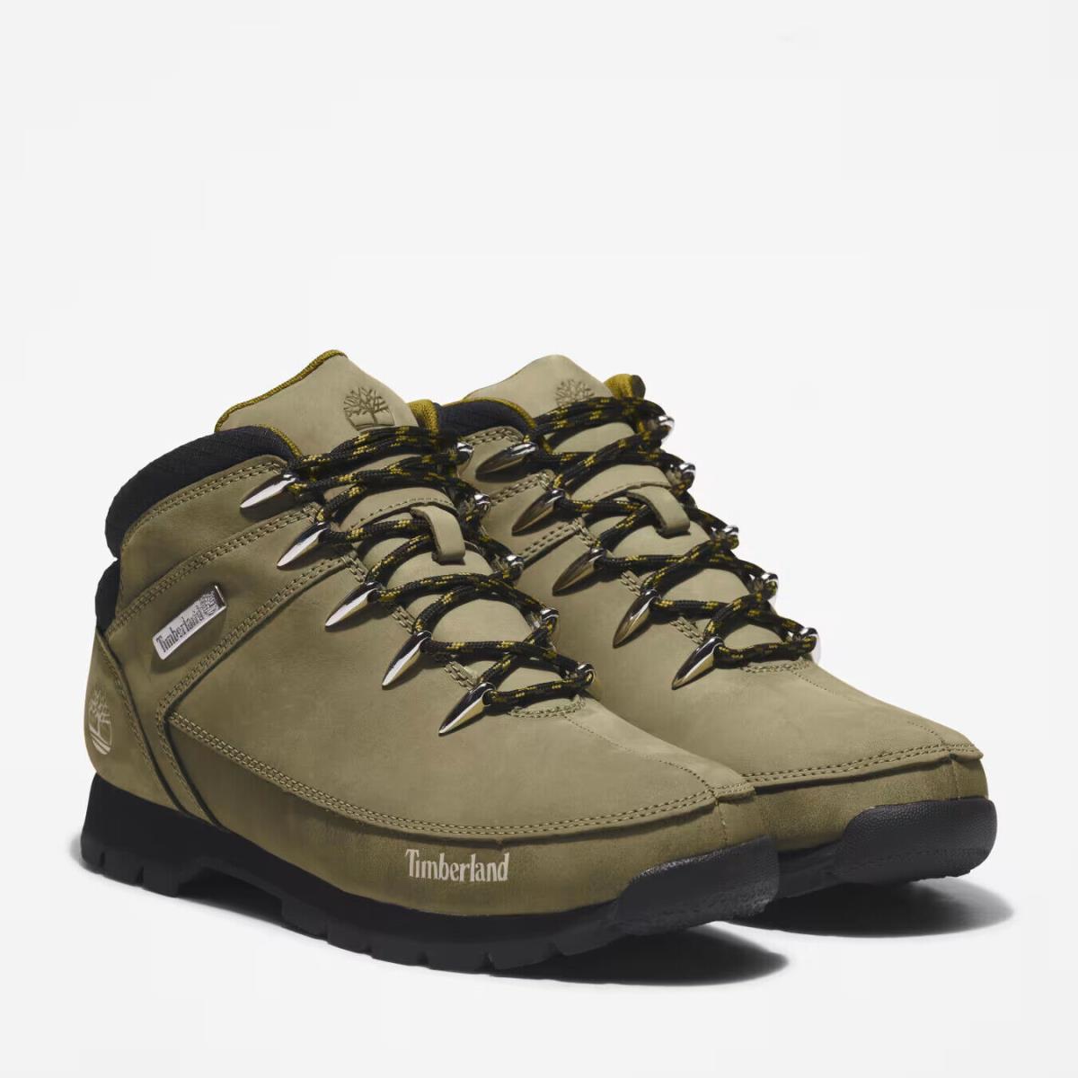 Timberland Euro Sprint Hiker TB0A2HVB327 Hiking Boots Men`s Olive Green Ankle