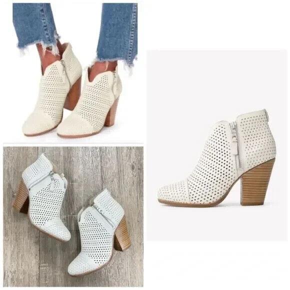 Rag Bone Margot Boot In White Perf Size: EU37.5 US:7.5