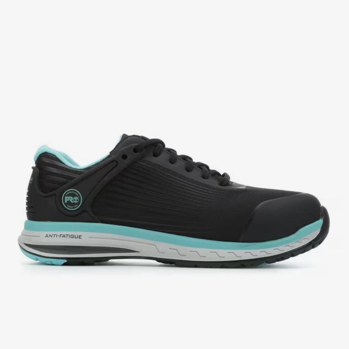 Timberland Pro A1XJE Drivetrain Shoes Women`s Size 9 in Black Teal