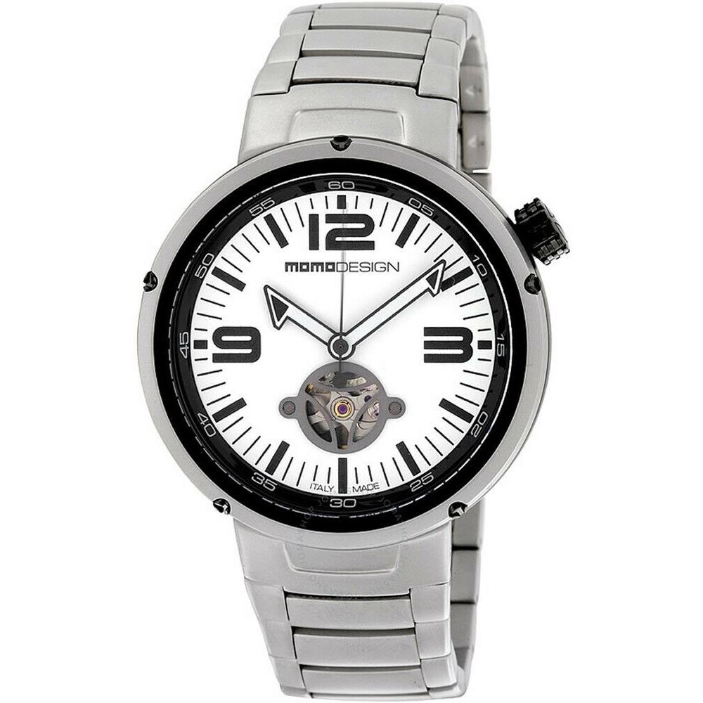 Momo Design MD1011BS-20 Evo Automatic Watch White Dial Stainless Steel Bracelet