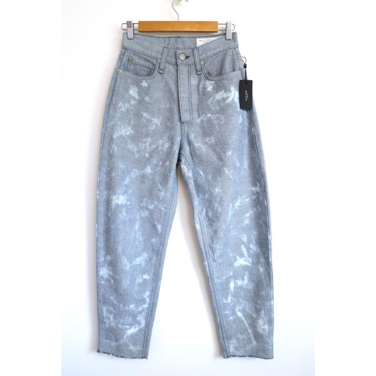 Rag Bone Alissa High-rise Jeans Reverse Tie-dye Acid Wash Ssense 25