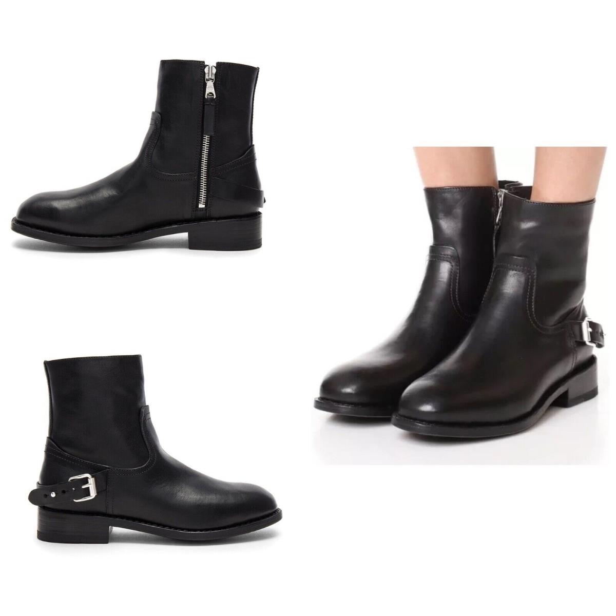 Rag Bone Oliver Zip Boot In Black Size:EU38 US:8