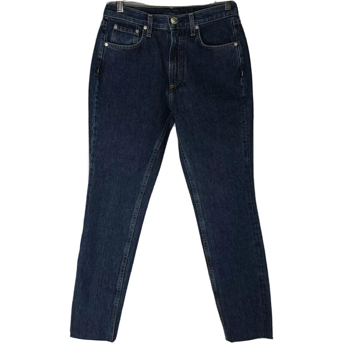 Rag Bone Women Size 24 High Rise Ankle Skinny Color Dark Stone Blue Denim