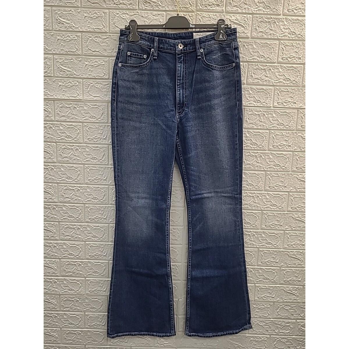 Rag Bone Corso Casey High Rise Flare Blue Jeans Size 31